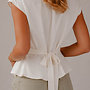 Julienne top satin – Off white