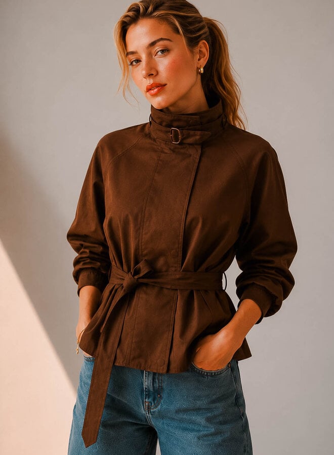 Pipa jas met col – Choco