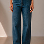 Gabriel jeans wide raye – Stone