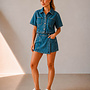 Lucia set rok + hemdje – Mid Blue