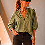 Dori blouse poufmouw – Olive