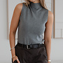 Bo Top col sleevless – Grey