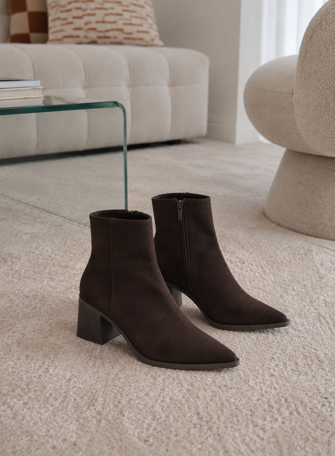 Laarsje kort daim H8-1356H – Brown