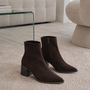 Laarsje kort daim H8-1356H – Brown