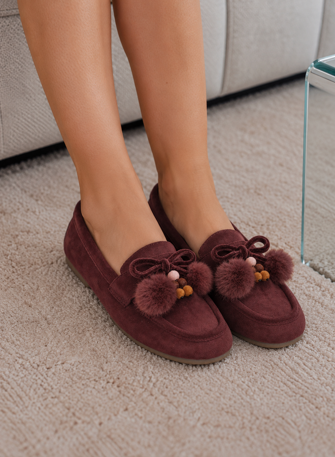 Loafer pom pom 1552 – Wine