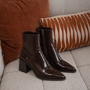 Laarsje kort lakleder H8-1356H – Brown
