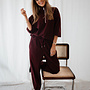 Lizzy set trui + broek training – Burgundy