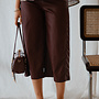Alba bermuda leder – Bordeaux