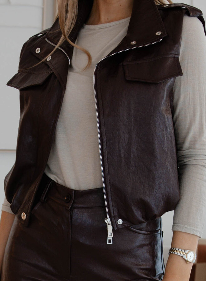 Lena bodywarmer – Bordeaux