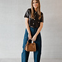 Lune kort jasje lederlook – Choco