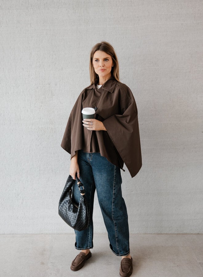 Merideth cape jasje – Brown