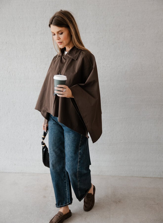 Merideth cape jasje – Brown