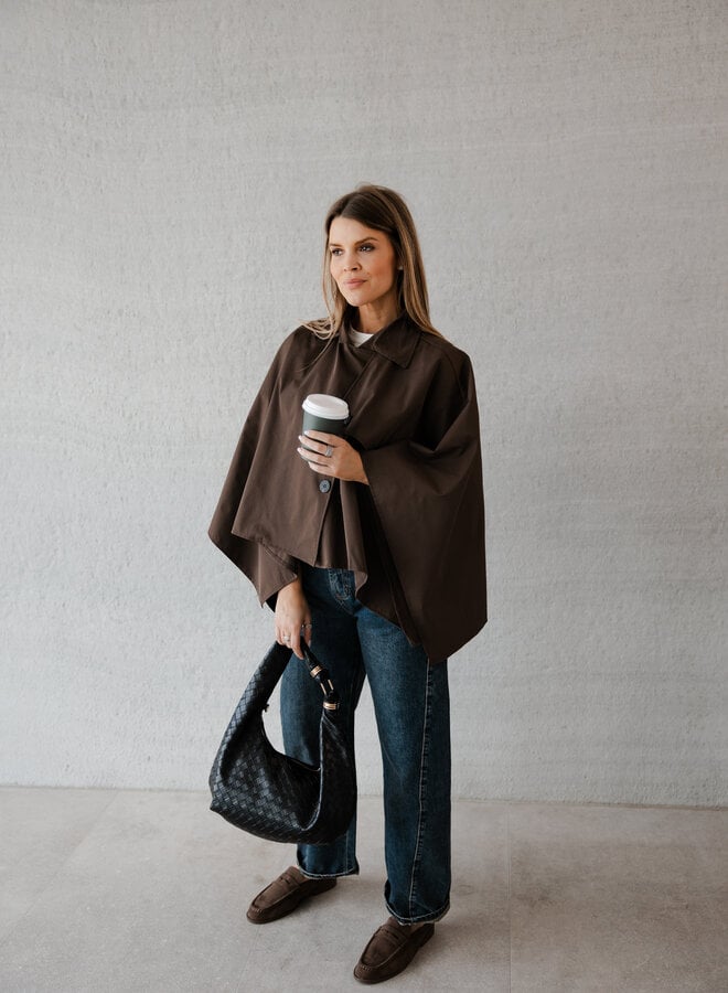 Merideth cape jasje – Brown