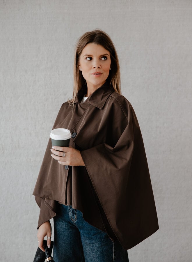 Merideth cape jasje – Brown