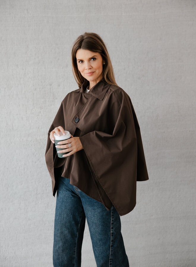 Merideth cape jasje – Brown
