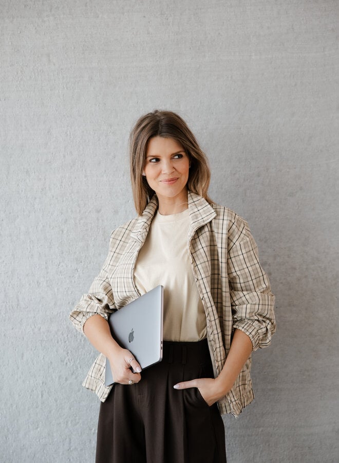 Janice jasje ruit – Beige