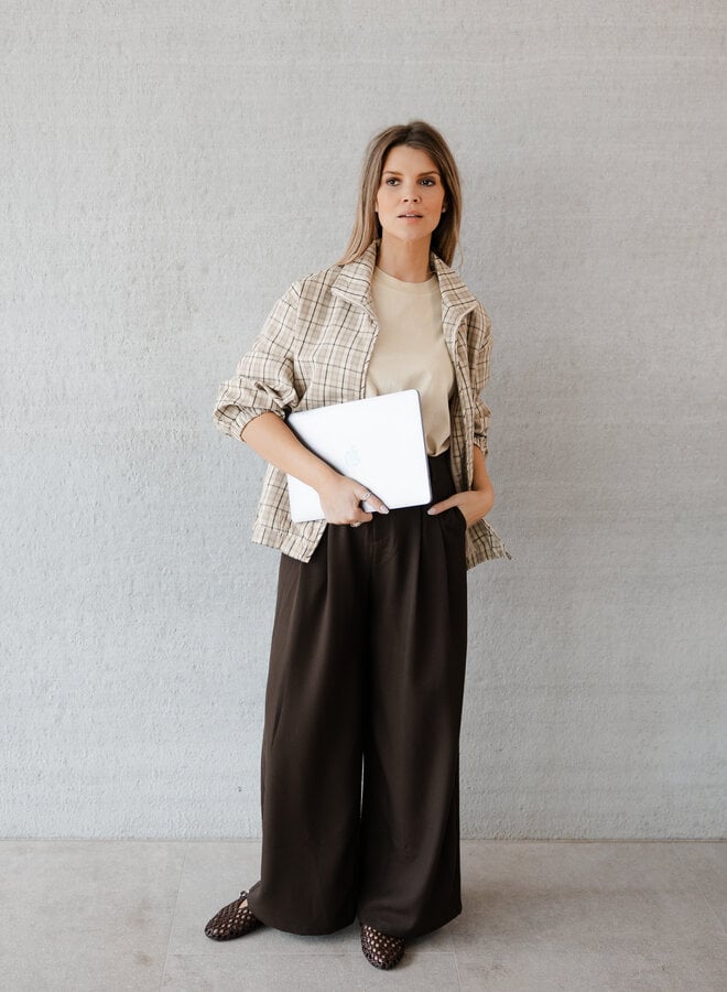 Janice jasje ruit – Beige
