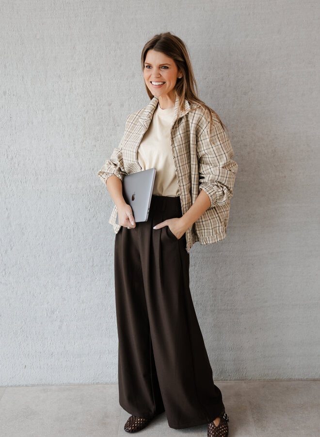 Janice jasje ruit – Beige