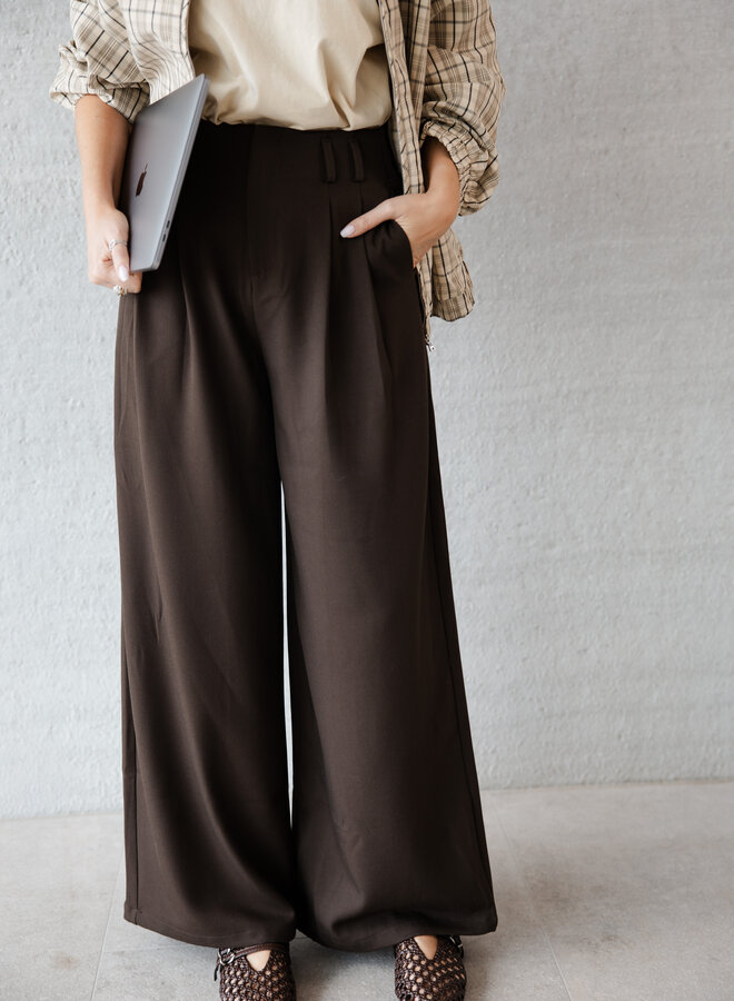 Chiara pants classic – Brown