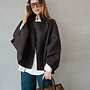 Jeanne cape mantel – Brown