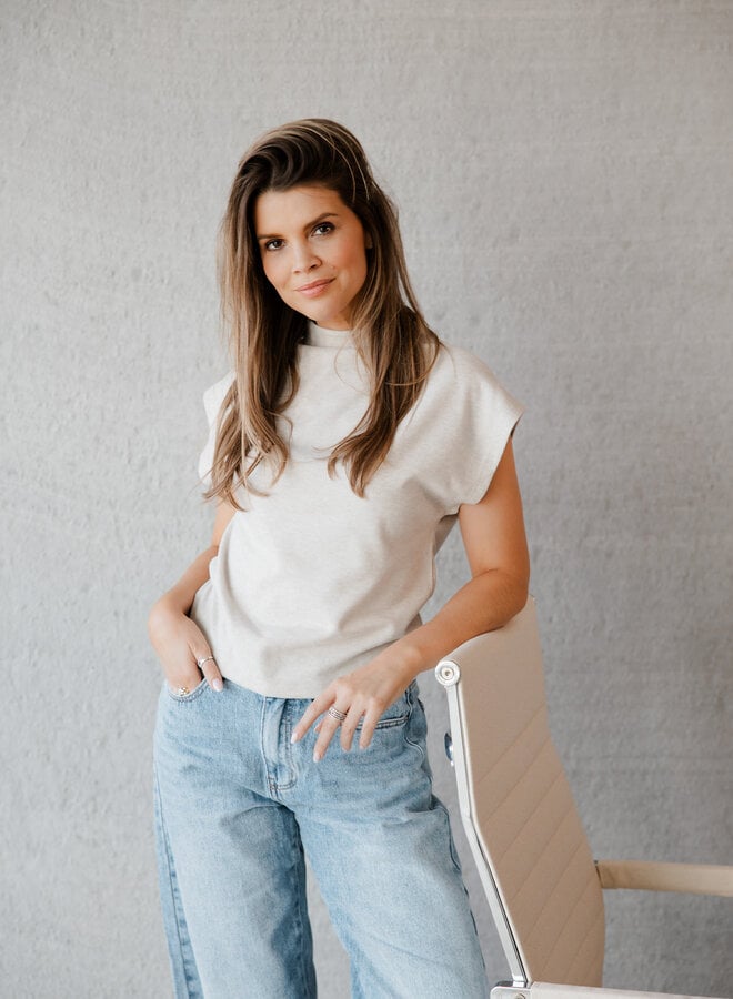 Alexine Top trui col – Cream