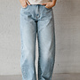 Elly balloon broek – Blue Denim