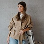 Pipa jas met col – Beige