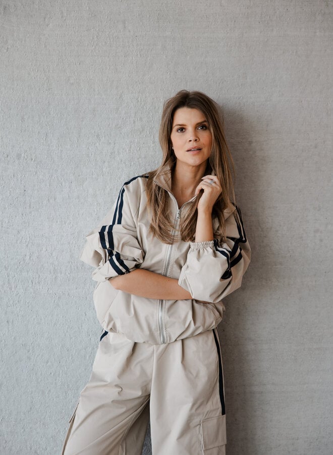 Helena track bomberjacket – Cream