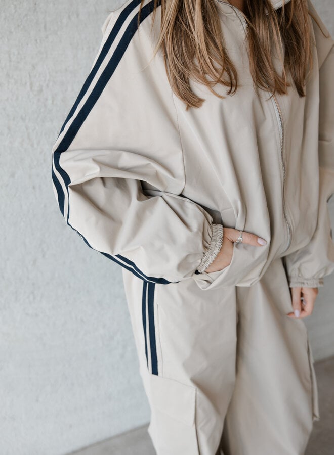 Helena track bomberjacket – Cream