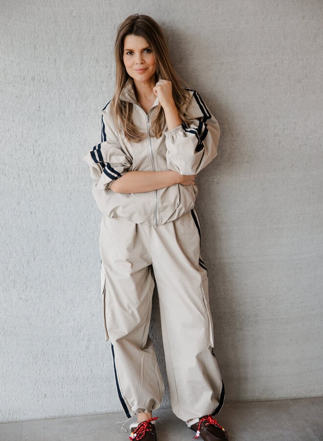 Helena track bomberjacket – Cream