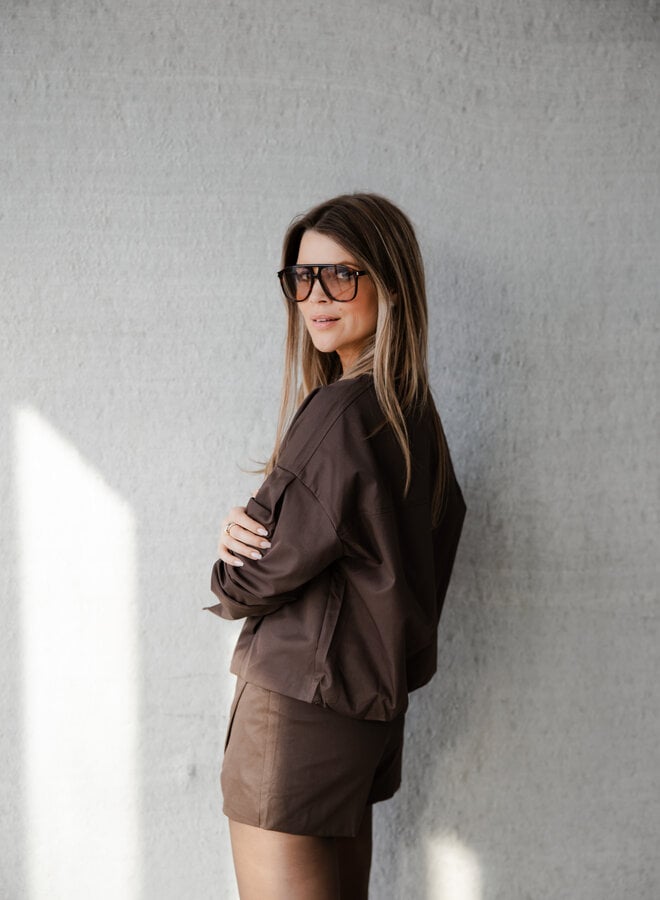 Annabel set jas + skort – Choco