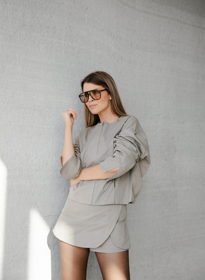 Annabel set jas + skort – Kaki