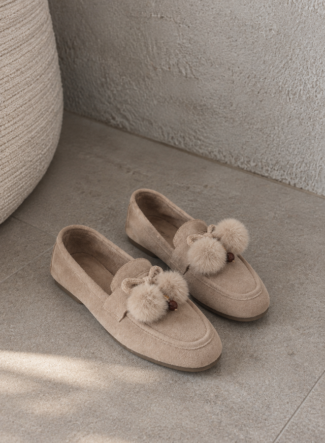 Loafer pom pom 1552 – Khaki
