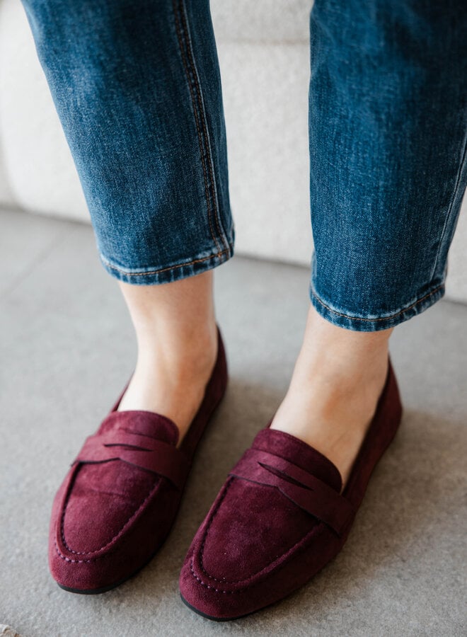 Fall Loafer – Wine Red