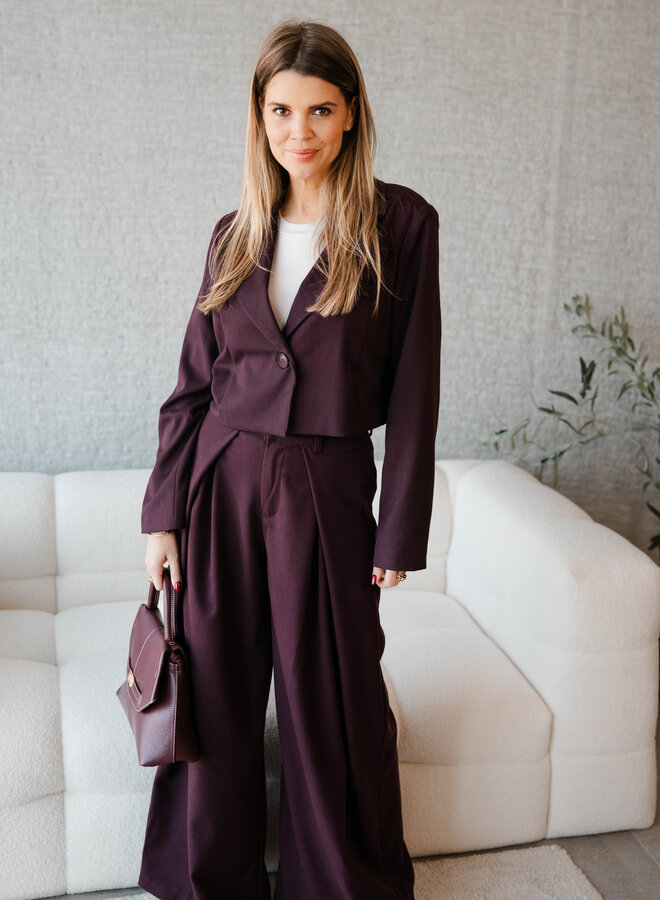 Penelope broekpak – Burgundy