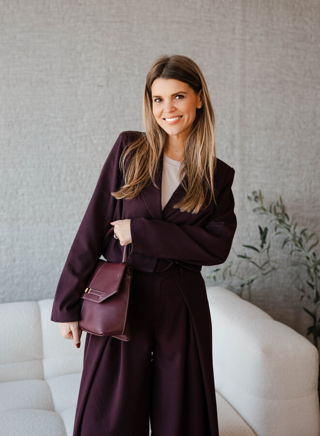 Penelope broekpak – Burgundy