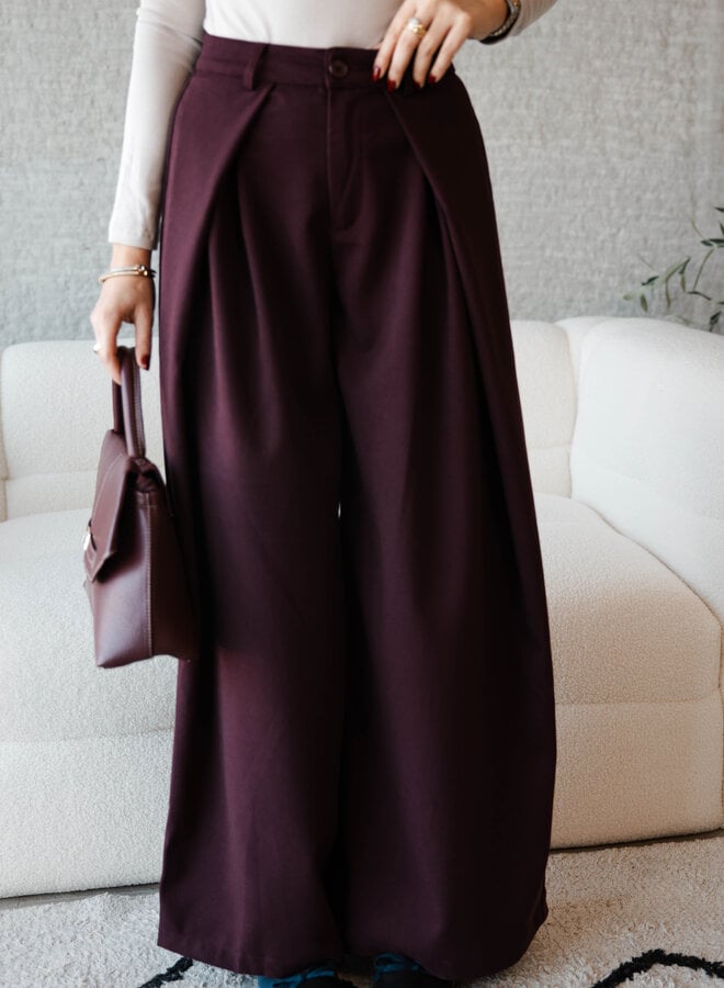 Penelope broekpak – Burgundy