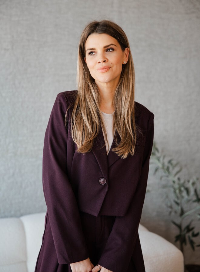 Penelope broekpak – Burgundy