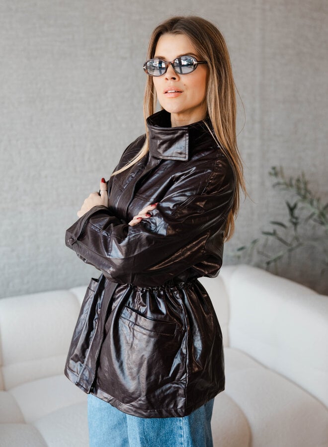 Ludovica jas lakleder – Burgundy