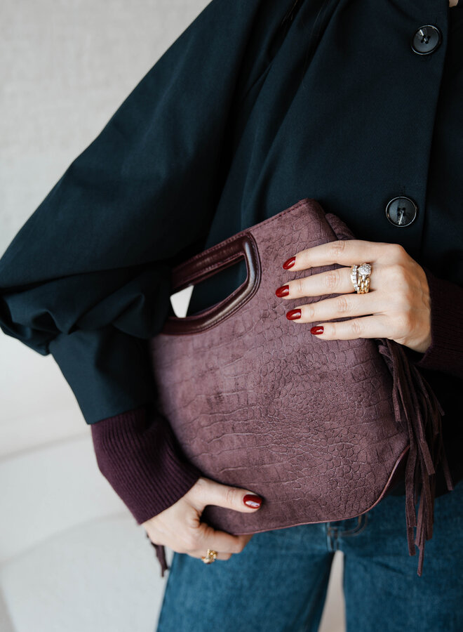 Handtas floche  – Bordeaux