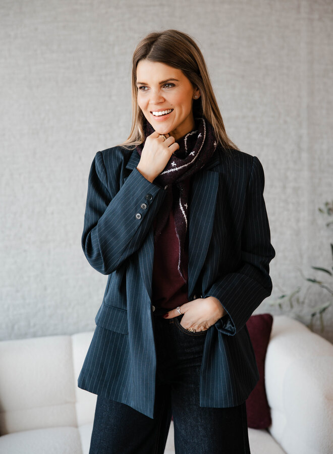 Athena blazer stripes – Marine