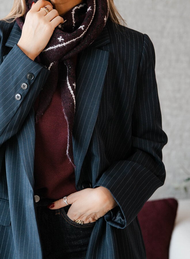 Athena blazer stripes – Marine