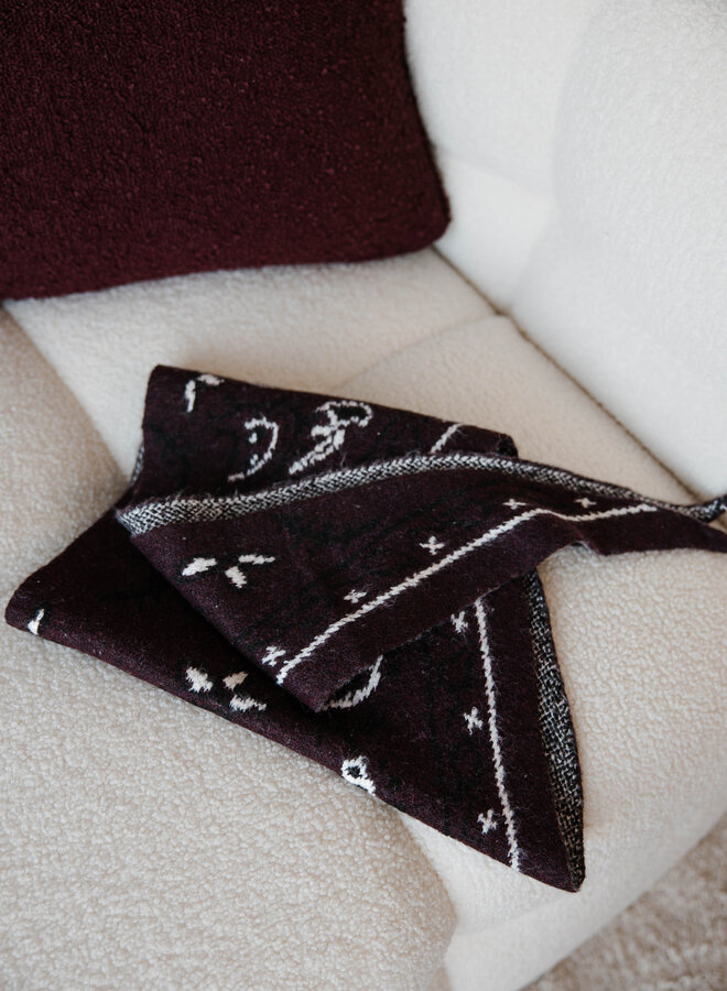 Dolly sjaaltje paisley print – Burgundy