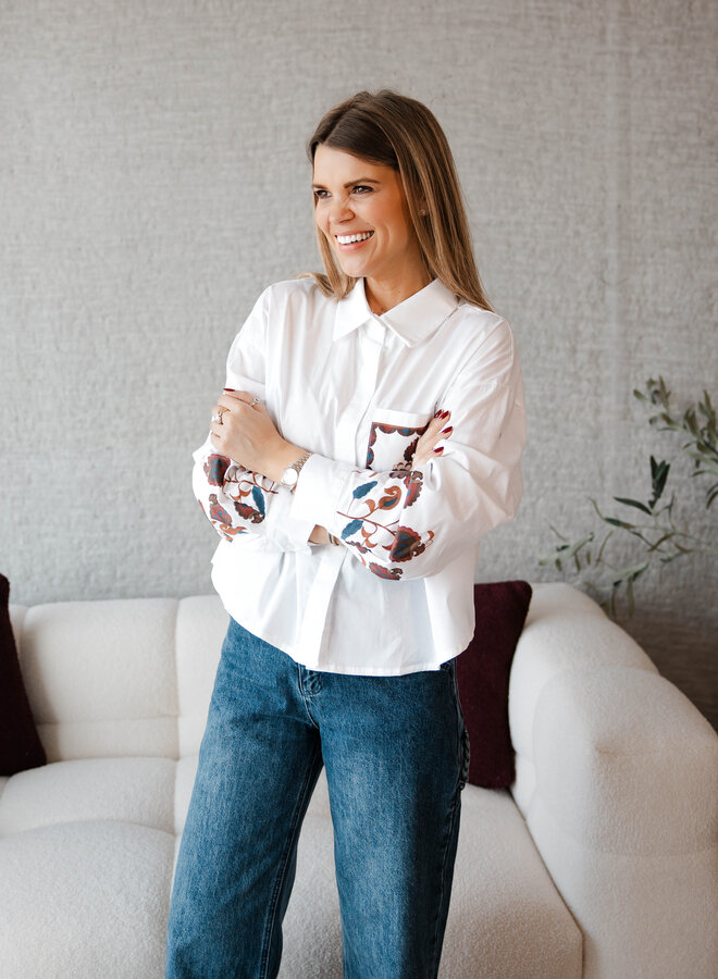 Hannah hemdje broderie – White
