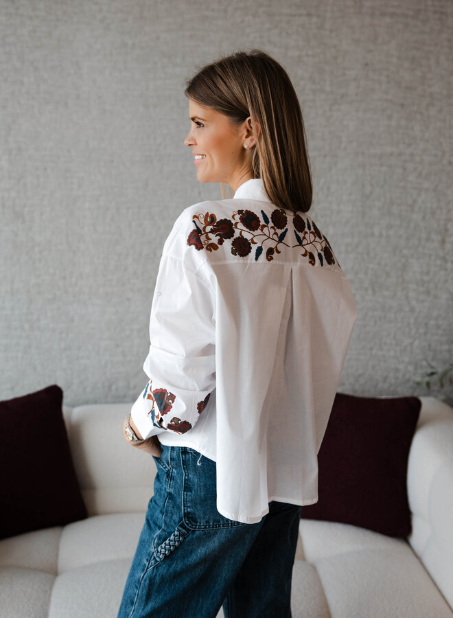 Hannah hemdje broderie – White
