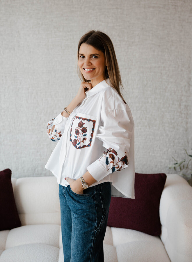 Hannah hemdje broderie – White