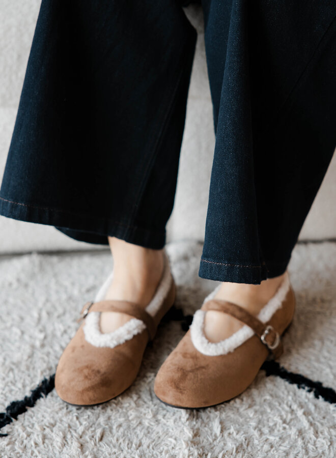 Ballerine fur – Camel