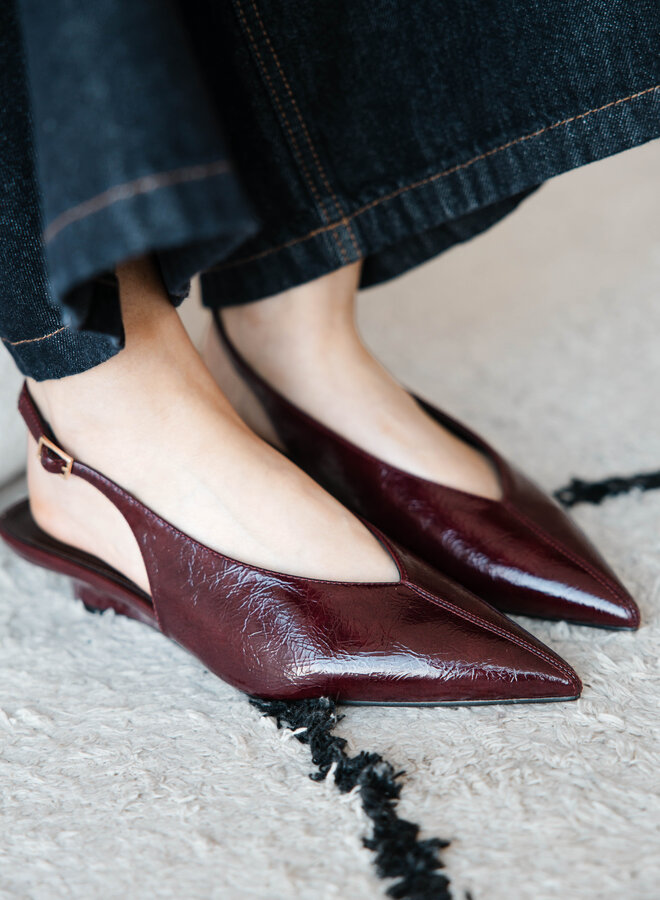Slingback sleehakje ZZ-4 – Wine