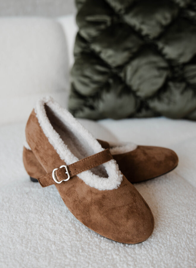 Ballerine fur – Camel