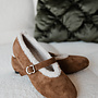 Ballerine fur binnen H8-1528H – Camel